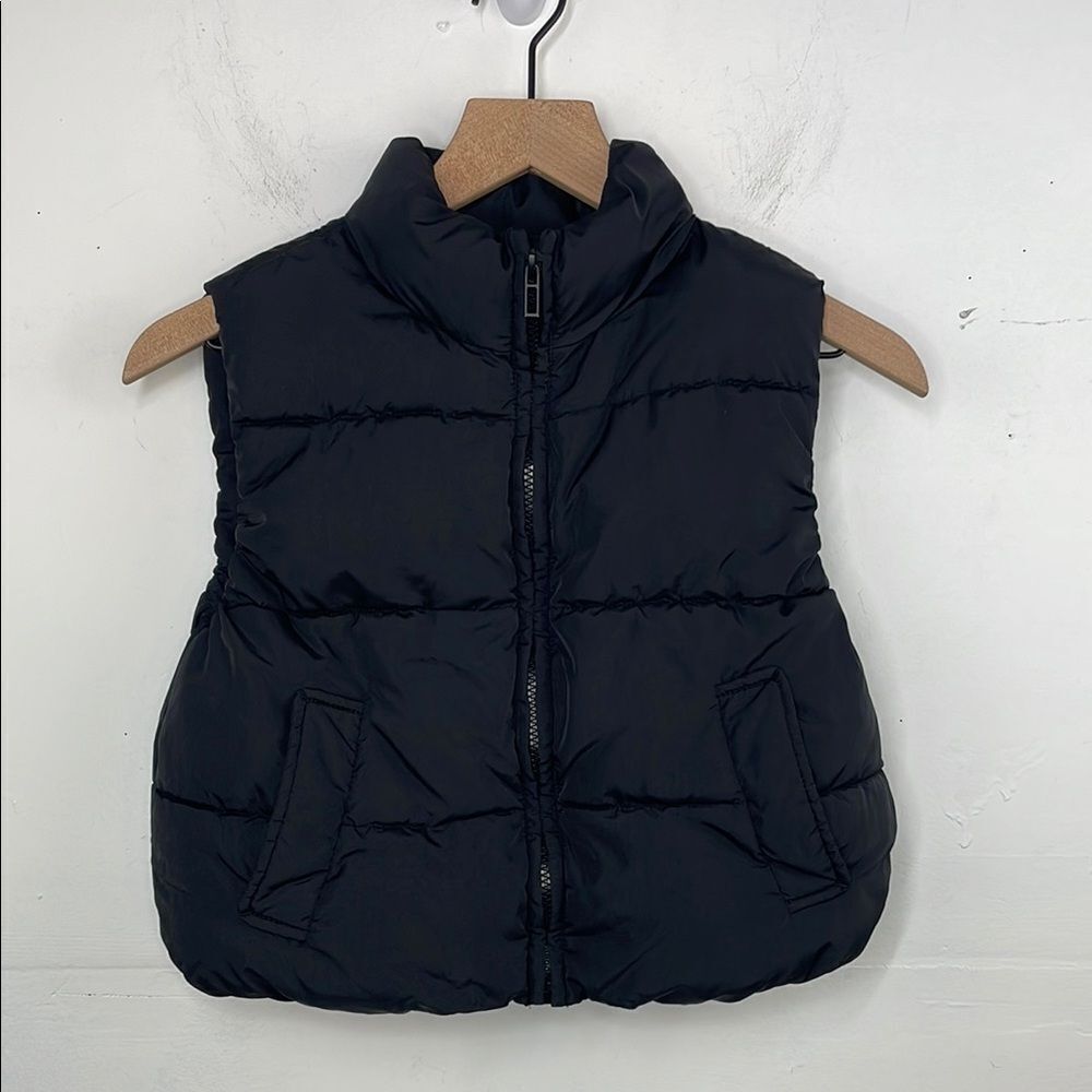 Zara Kids Black Outerwear Puffy Vest Black size 5-6 Years